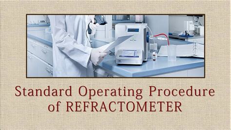 refractometer calibration constant|standard operating procedure for refractometer.